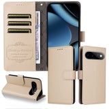 EIDERWOOD Google Pixel 11 / 11 Pro Flipcover inkl. Kortholder & Håndledsrem - Beige