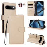 EIDERWOOD Google Pixel 11 / 11 Pro Flipcover inkl. Kortholder & Håndledsrem - Beige
