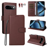 EIDERWOOD Google Pixel 11 / 11 Pro Flipcover inkl. Kortholder & Håndledsrem - Brun
