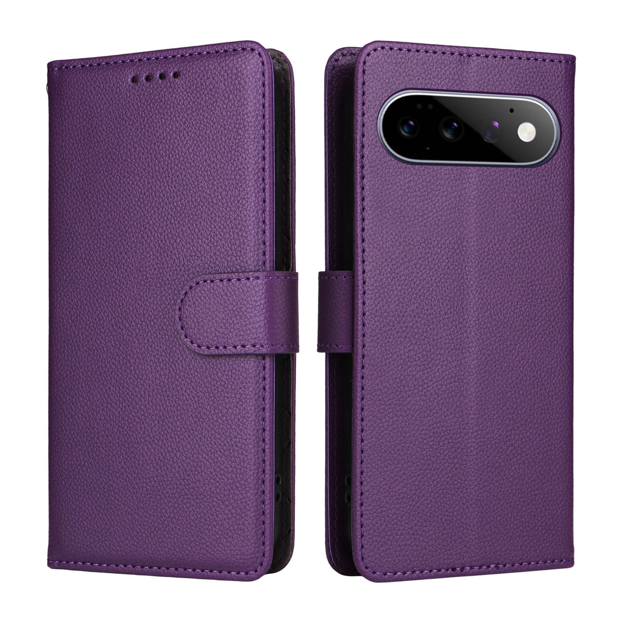 EIDERWOOD Google Pixel 11 / 11 Pro Flipcover inkl. Kortholder & Håndledsrem - Lilla