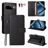 EIDERWOOD Google Pixel 11 / 11 Pro Flipcover inkl. Kortholder & Håndledsrem - Sort