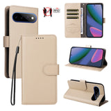 EIDERWOOD Google Pixel 11 Pro XL Flipcover inkl. Kortholder & Håndledsrem - Beige