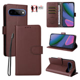 EIDERWOOD Google Pixel 11 Pro XL Flipcover inkl. Kortholder & Håndledsrem - Brun
