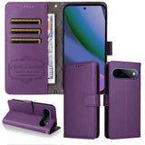 EIDERWOOD Google Pixel 11 Pro XL Flipcover inkl. Kortholder & Håndledsrem - Lilla
