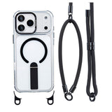 iPhone 17 Pro EIDERWOOD Mobilcover m. Ståfunktion & Skulder- / Håndledsstrop - MagSafe Kompatibel - Sort