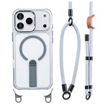 iPhone 17 Pro EIDERWOOD Mobilcover m. Ståfunktion & Skulder- / Håndledsstrop - MagSafe Kompatibel - Grå