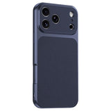 iPhone 17 Pro Max EIDERWOOD Hybrid Mobilcover m. Kunstlæderbelægning - Blå