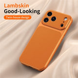 iPhone 17 Pro Max EIDERWOOD Hybrid Mobilcover m. Kunstlæderbelægning - Blå