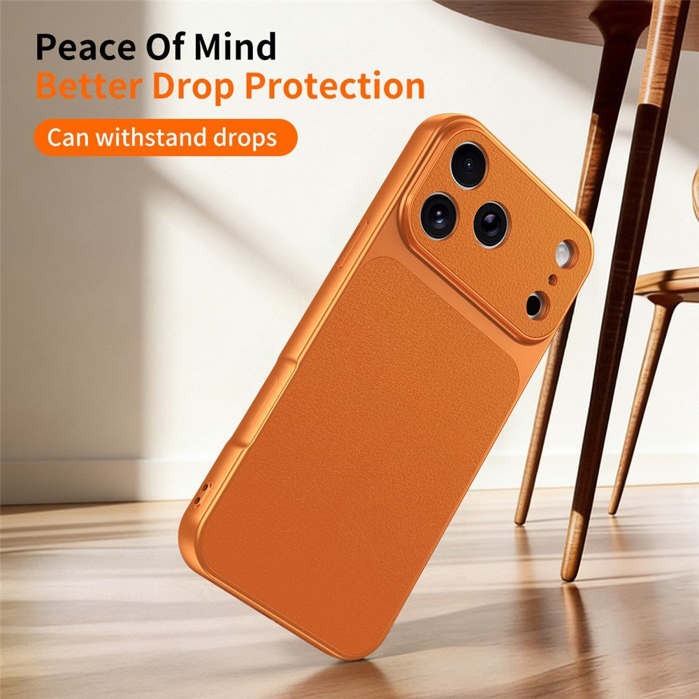 iPhone 17 Pro Max EIDERWOOD Hybrid Mobilcover m. Kunstlæderbelægning - Sort