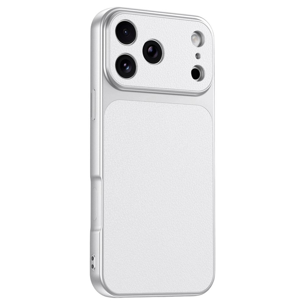 iPhone 17 Pro Max EIDERWOOD Hybrid Mobilcover m. Kunstlæderbelægning - Hvid