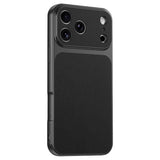 iPhone 17 Pro EIDERWOOD Hybrid Mobilcover m. Kunstlæderbelægning - Sort