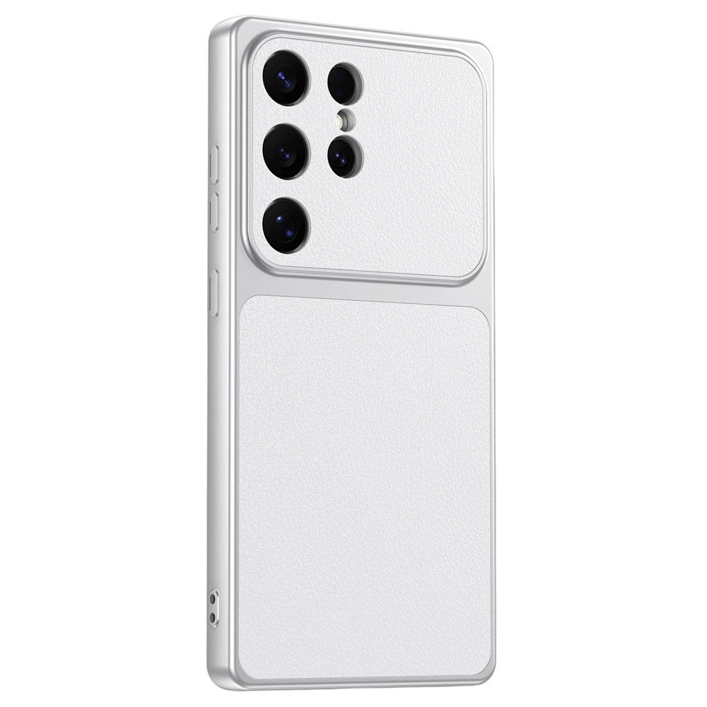 Samsung Galaxy S25 Ultra EIDERWOOD Hybrid Mobilcover m. Kunstlæderbelægning - Hvid