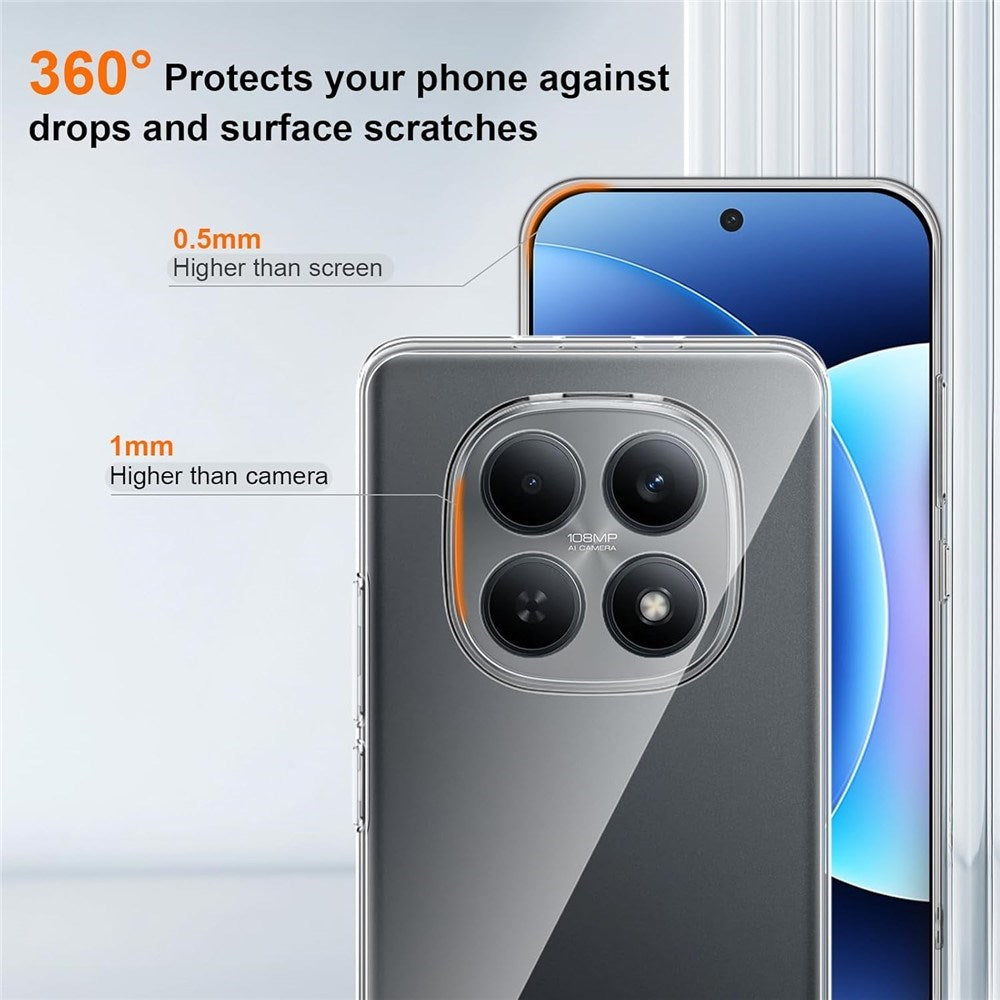 Xiaomi Redmi Note 15 (5G) / Poco M8 (5G) EIDERWOOD Fleksibelt Plast Bagside Cover - Gennemsigtig