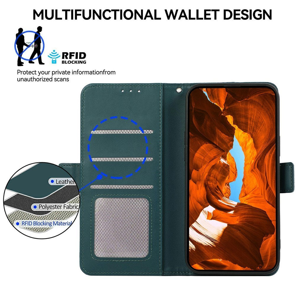 EIDERWOOD Google Pixel 11 / 11 Pro Flipcover - Indbygget RFID-Blocker & Kortholder - Mørkegrøn