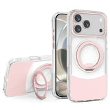 iPhone 17 Pro Max EIDERWOOD Hybrid Mobilcover med Ståfunktion - MagSafe Kompatibel - Gennemsigtig / Lyserød