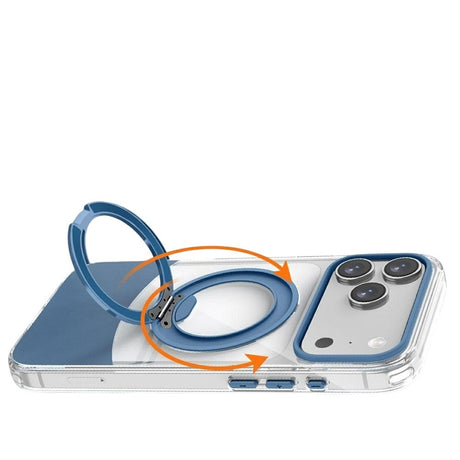 iPhone 17 Pro EIDERWOOD Hybrid Mobilcover med Ståfunktion - MagSafe Kompatibel - Gennemsigtig / Lyserød