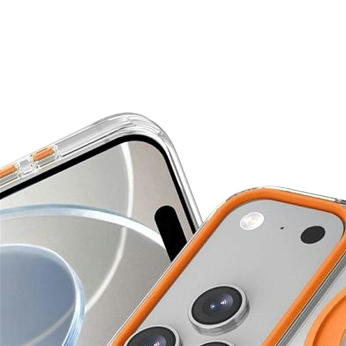 iPhone 17 Pro EIDERWOOD Hybrid Mobilcover med Ståfunktion - MagSafe Kompatibel - Gennemsigtig / Lyserød