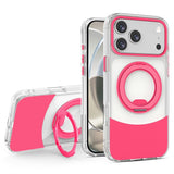iPhone 17 Pro EIDERWOOD Hybrid Mobilcover med Ståfunktion - MagSafe Kompatibel - Gennemsigtig / Pink