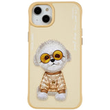 iPhone 14 Plus Plastik Hybrid Cover med motiv - Bamse Hund