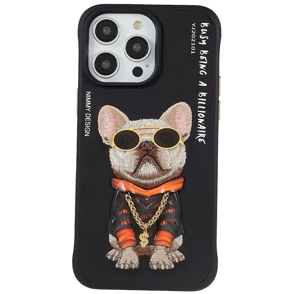 iPhone 14 Pro Max Plastik Hybrid Cover med motiv - Street Hund