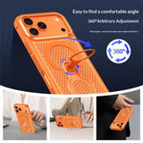 iPhone 17 Pro EIDERWOOD Mobilcover m. Varmeafledning & 360° Roterende Kickstand - MagSafe Kompatibel - Sort