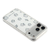 iPhone 17 Pro Max EIDERWOOD Hybrid Mobilcover m. Rhinsten & Blomsterdesign - Hvid / Blomster
