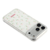 iPhone 17 Pro Max EIDERWOOD Hybrid Mobilcover m. Rhinsten & Blomsterdesign - Hvid / Forårsblomster