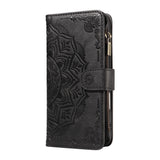 iPhone 17 Pro EIDERWOOD Flipcase m. 9 x Kortholder / Lynlåslomme / RFDI-Blokering / Rem - Sort