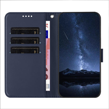 EIDERWOOD Sony Xperia 1 VIII Kunstlæder Flip Cover med Kortholder og Ståfunktion - Blå