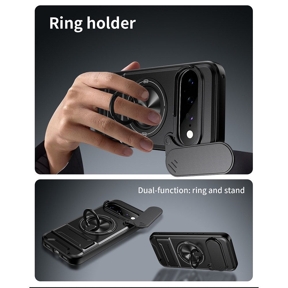 Google Pixel 11 / 11 Pro EIDERWOOD Håndværker Cover - Kickstand & Cam Slider - MagSafe Kompatibel - Sølv