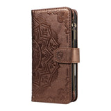 iPhone 17 EIDERWOOD Flipcase m. 9 x Kortholder / Lynlåslomme / RFDI-Blokering / Rem - Brun