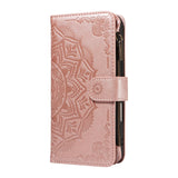 iPhone 17e / 16e EIDERWOOD Flipcase m. 9 x Kortholder / Lynlåslomme / RFDI-Blokering / Rem - Rose Gold