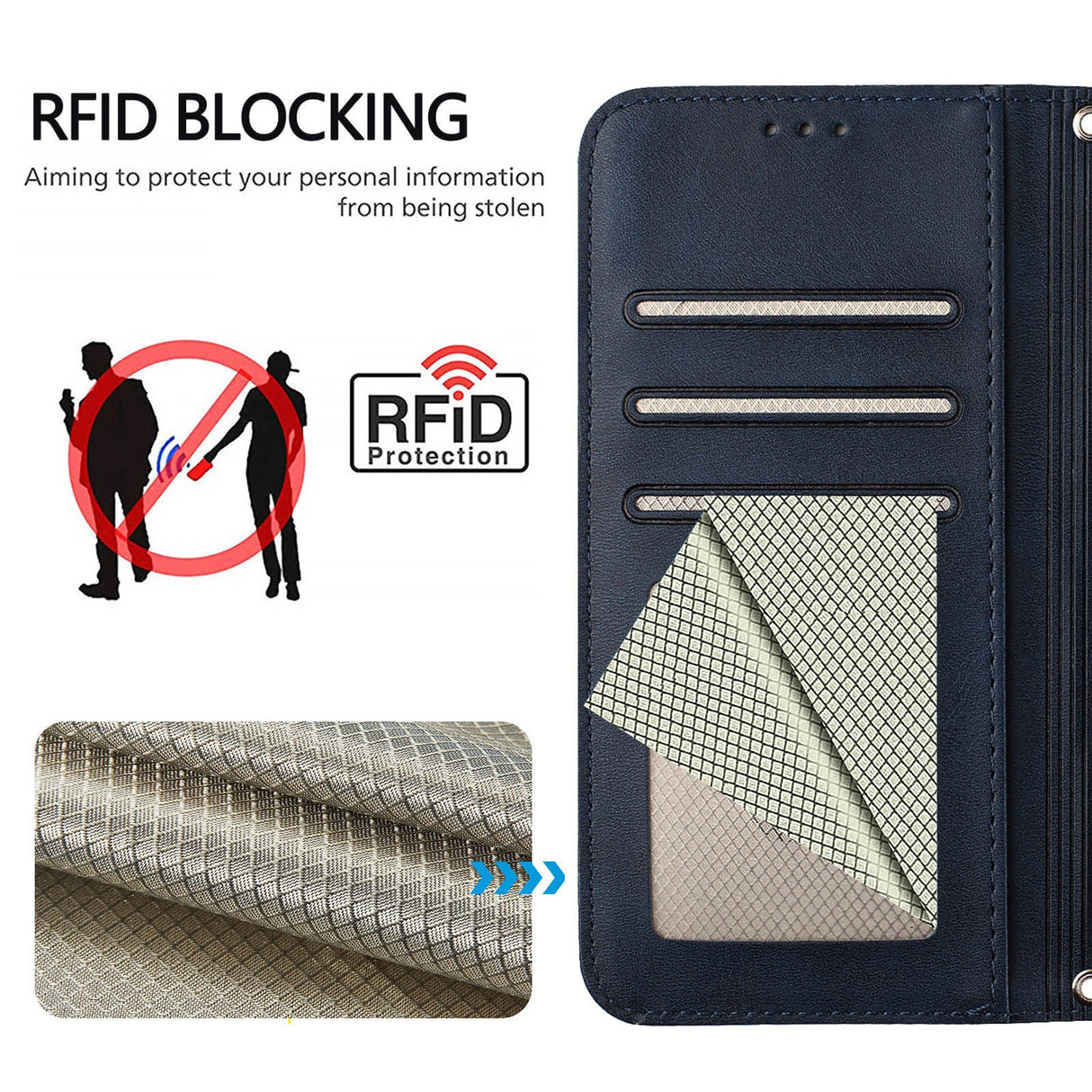 Honor 600 / 600 Pro EIDERWOOD Kunstlæder Flip Cover inkl. Strop - Blå