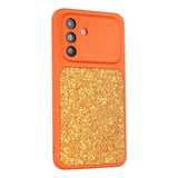 Samsung Galaxy A17 (5G) EIDERWOOD Fleksibelt Plast Bagside Cover m. Glitter - Orange
