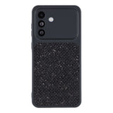 Samsung Galaxy A17 (5G) EIDERWOOD Fleksibelt Plast Bagside Cover m. Glitter - Sort