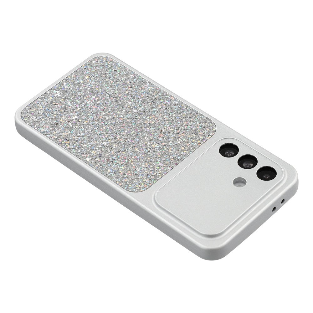 Samsung Galaxy A17 (5G) EIDERWOOD Fleksibelt Plast Bagside Cover m. Glitter - Sølv