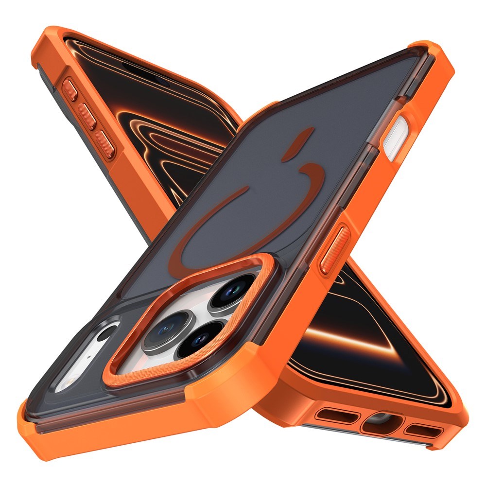 iPhone 17 Pro EIDERWOOD Mat Hybrid Plast Bagside Cover - MagSafe Kompatibel - Orange
