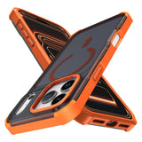 iPhone 17 Pro EIDERWOOD Mat Hybrid Plast Bagside Cover - MagSafe Kompatibel - Orange