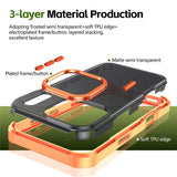 iPhone 17 Pro EIDERWOOD Mat Hybrid Plast Bagside Cover - MagSafe Kompatibel - Orange
