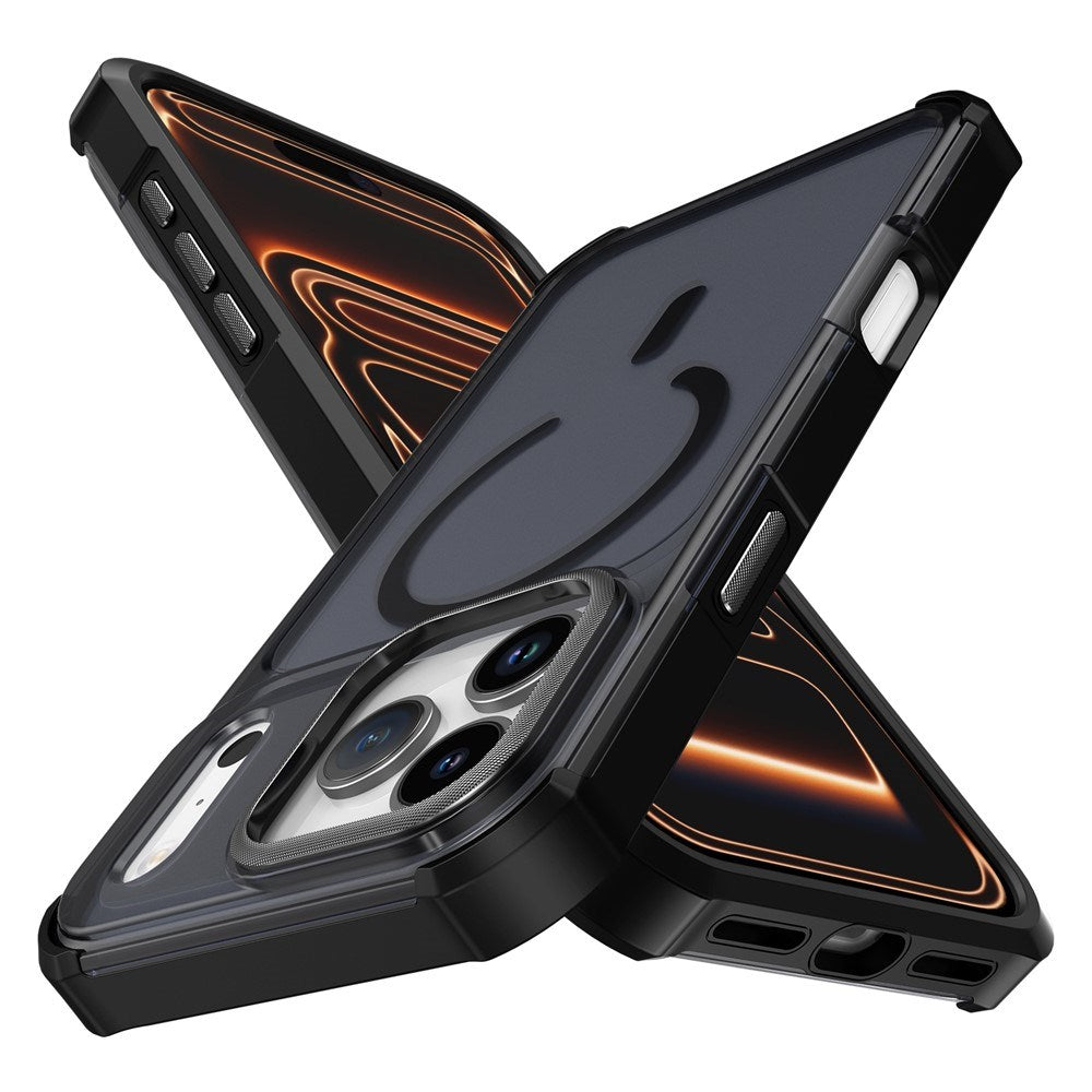 iPhone 17 Pro EIDERWOOD Mat Hybrid Plast Bagside Cover - MagSafe Kompatibel - Sort