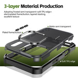 iPhone 17 Pro EIDERWOOD Mat Hybrid Plast Bagside Cover - MagSafe Kompatibel - Sort