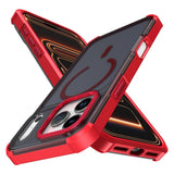 iPhone 17 Pro EIDERWOOD Mat Hybrid Plast Bagside Cover - MagSafe Kompatibel - Rød