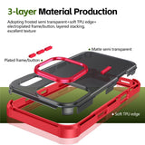 iPhone 17 Pro EIDERWOOD Mat Hybrid Plast Bagside Cover - MagSafe Kompatibel - Rød