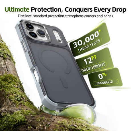 iPhone 17 Pro EIDERWOOD Mat Hybrid Plast Bagside Cover - MagSafe Kompatibel - Grå