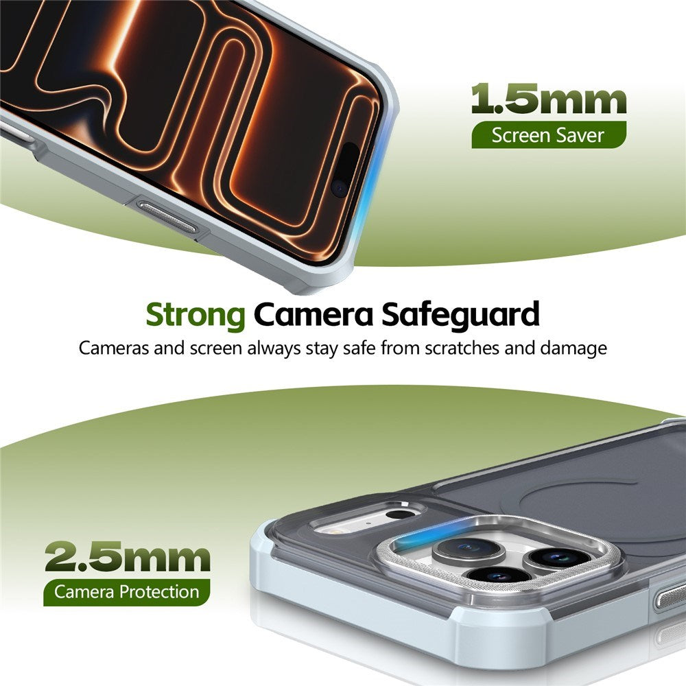 iPhone 17 Pro EIDERWOOD Mat Hybrid Plast Bagside Cover - MagSafe Kompatibel - Grå