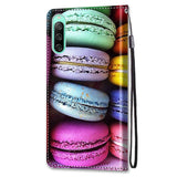 Sony Xperia 10 IV Læder Flip Cover m. Pung og Strop - Macarons