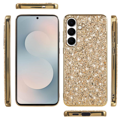 Samsung Galaxy A57 EIDERWOOD Glitter Bagside Cover - Blå