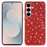 Samsung Galaxy A57 EIDERWOOD Glitter Bagside Cover - Rød