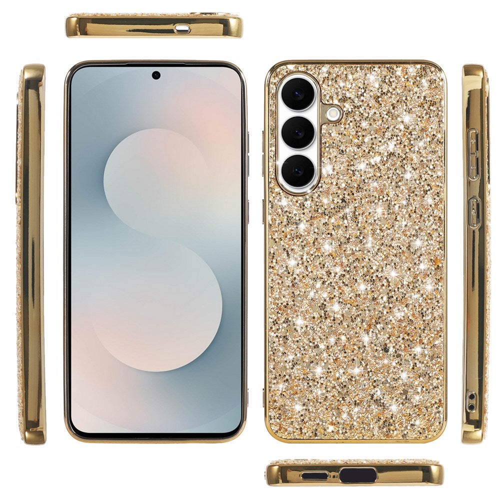Samsung Galaxy A57 EIDERWOOD Glitter Bagside Cover - Rød