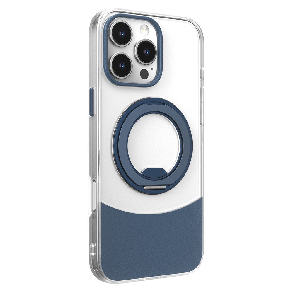 iPhone 17 EIDERWOOD Hybrid Mobilcover med Ståfunktion - MagSafe Kompatibel - Gennemsigtig / Blå